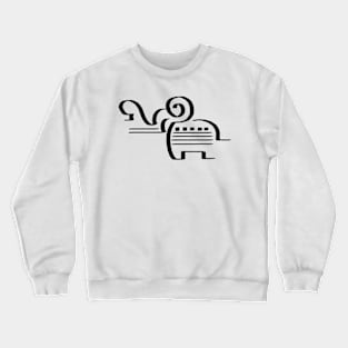 Stylized Elephant Crewneck Sweatshirt